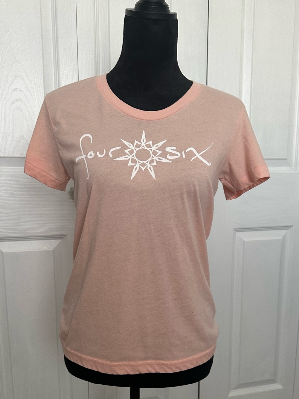 Peach Graphic Short-Sleeve Tee